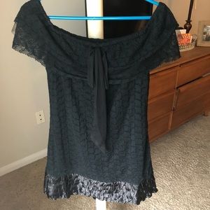 Black off the shoulder dress